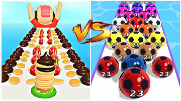Max Levels PANCAKE RUN vs MARBLE RUN 🍀🏆: All Levels Gameplay Walkthrough Android, iOS New UPDATE