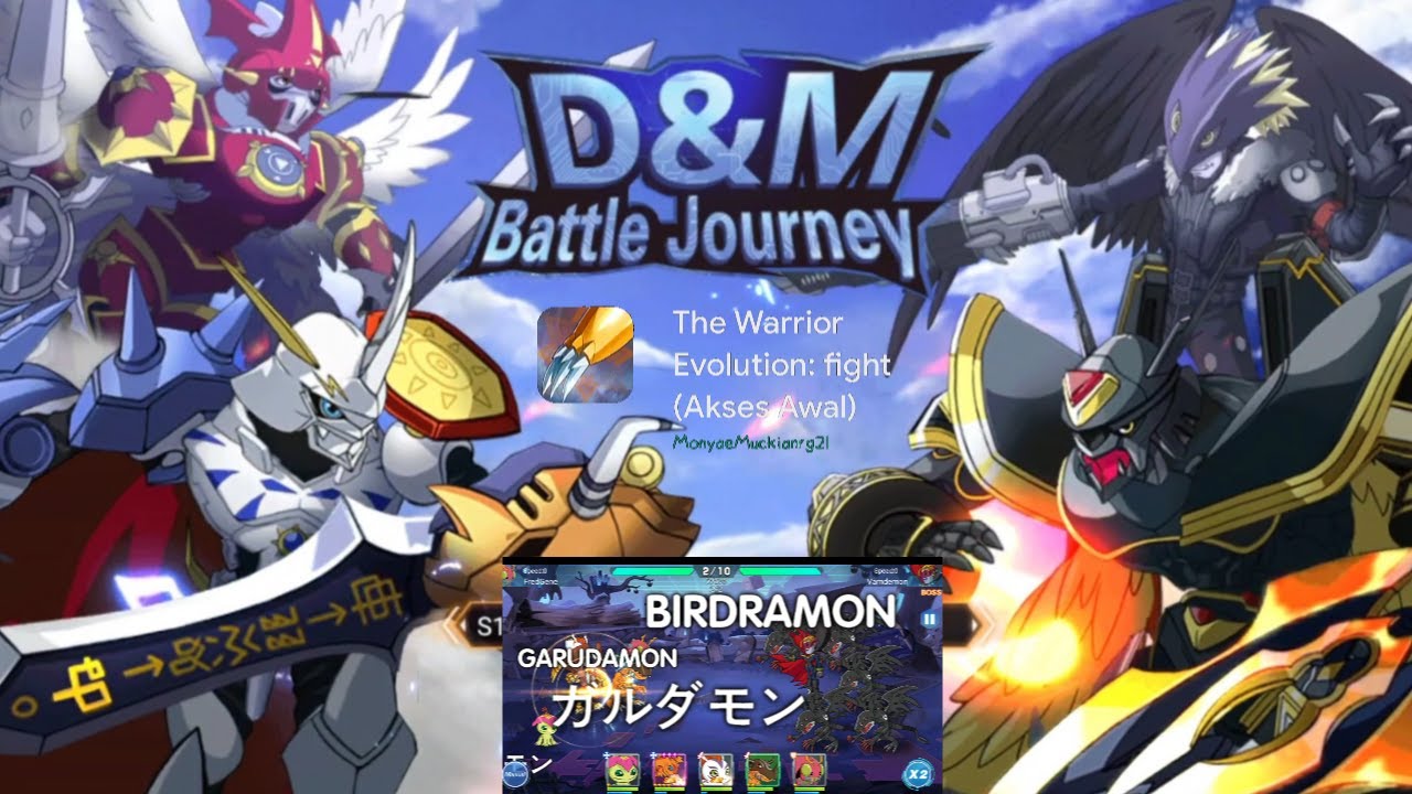 The Warrior Evolution: fight Gameplay #2 - Digimon D&M Battle Journey Gameplay #2