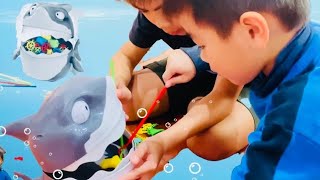 Kids Fishing Game Fun | Trò chơi kỹ năng câu cá cá mập screenshot 1
