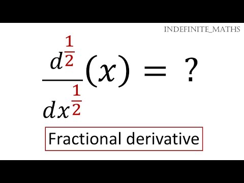 Half Derivative Example The concept of fractional derivatives (fractional calculus) | The half ...