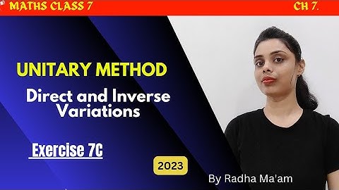 Unitary Method | Class 7 Perfect Maths By Radha Ma