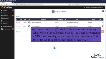 How to Access Your VPS via VNC in Virtualizor   TekLan Hosting