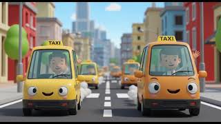 🚕 Taxi Song For Kids   Learn Colors, Numbers &amp; City Life In French