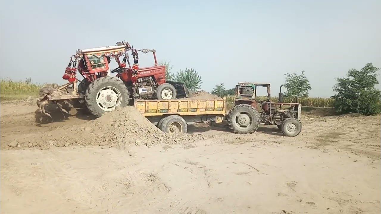Loading and pulling trolley by Tractors Tractors Wala Tractor