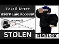 Last 5 Letter Roblox Username Confirmed Available! 🎮