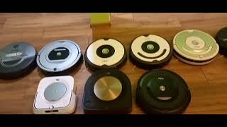 (400 sub special) 11 robots in 1 room ROOMBA and BRAAVA party