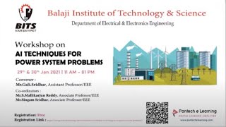 AI Techniques for Power System problem | (Workshop)