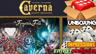 Caverna The Forgotten Folk - Unboxing & Impressions by Epitrapaizoume.gr