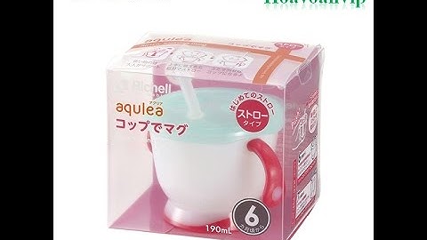 [+Hoavoanvip] Cốc tập uống 3 giai đoạn Richell