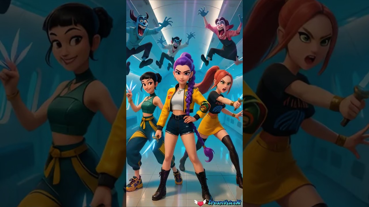 K-POP Demon Hunters ✈️ Battle in the Sky! Demon Hunters’ Wild Escape 💜