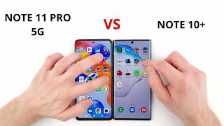 Xiaomi Redmi Note 11 Pro 5G vs Samsung Note 10 + SPEED TEST