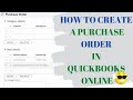 Gambar cover How to create a Purchase Order in QuickBooks Online