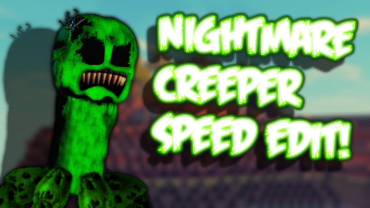 Nightmare MINECRAFT CREEPER  Speed Edit! - YouTube