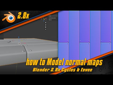 how to model normal maps in blender