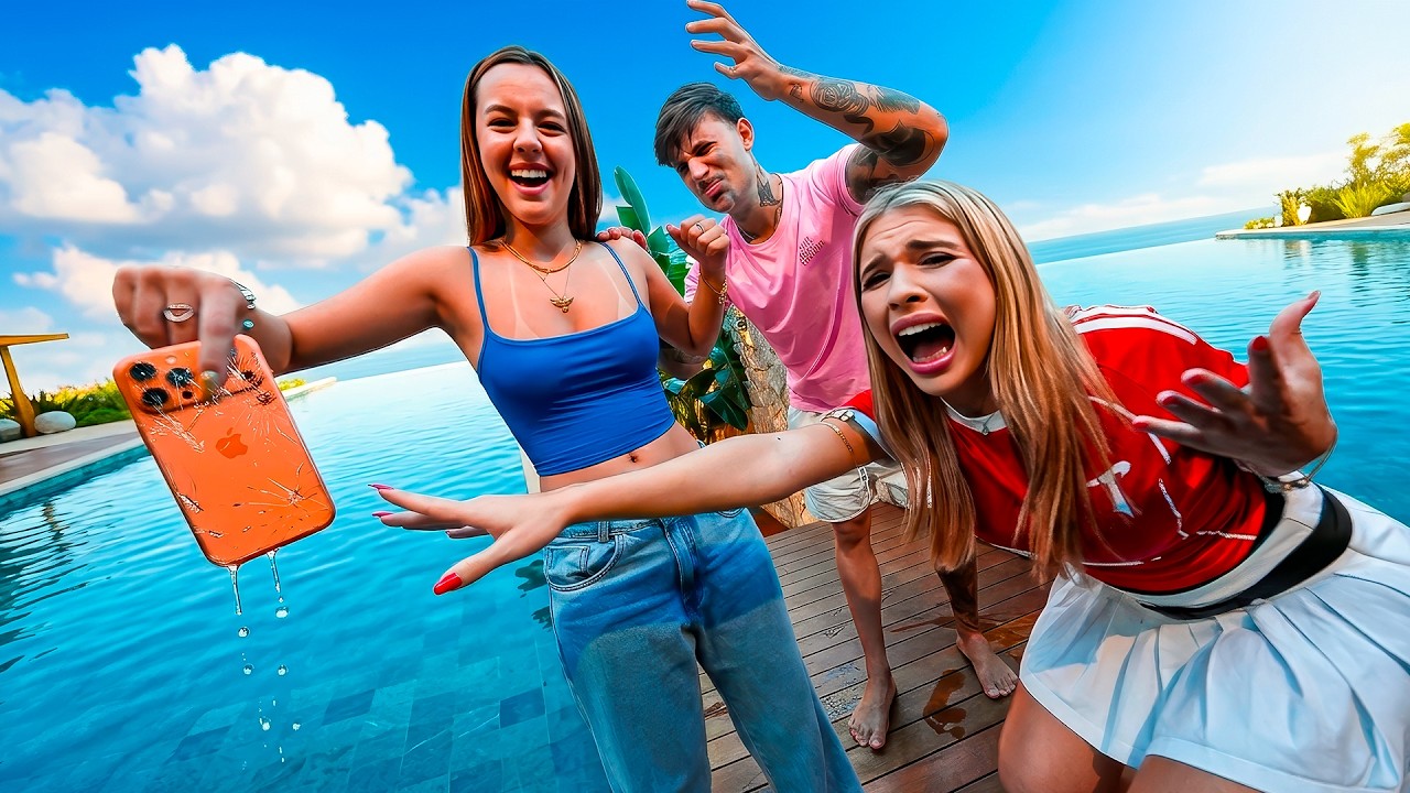 A Lavínia Surtou e Jogou o IPhone Na Piscina *vai ser expulsa?!