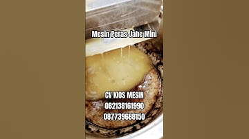 Mesin Peras Sari Jahe
