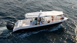Add SHADE To Your BOAT in 2 MINUTES!! 335 Everglades Boat Sunshade!