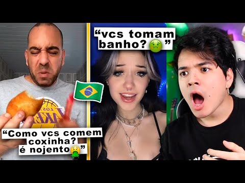 Brasileiro reagindo a TIK TOKS de GRINGOS ZOANDO o BRASIL