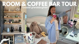 BEDROOM & COFFEE BAR TOUR *coastal granddaughter/cozy*