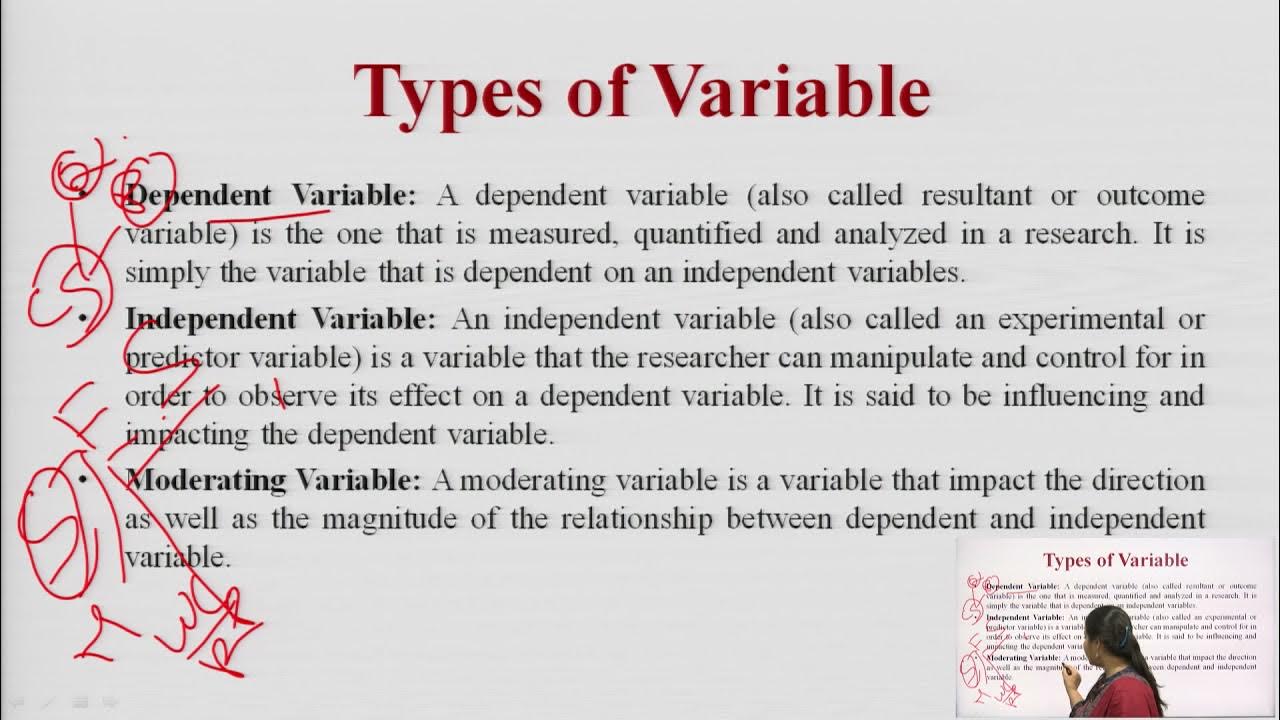 Concept of Independent & Dependent Variables, Concomitant Variable ...