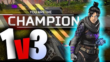 MY BEST CLUTCH IN APEX LEGENDS!  (1v3 WIN)