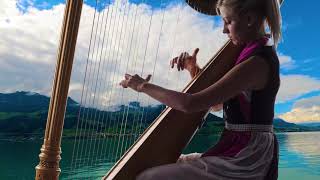 Relaxing Harp Music 😌 Heavenly Harp Instrumental for Relaxation 😌 Lakes