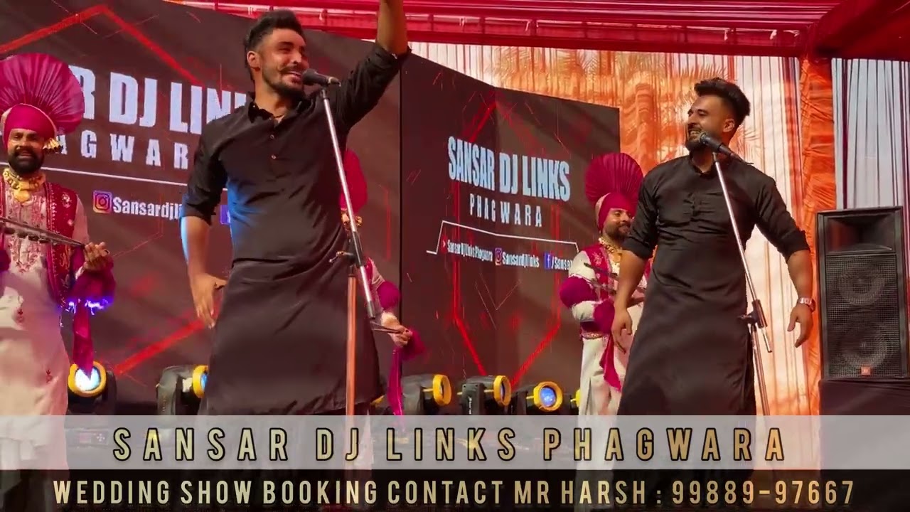 Best Punjabi Wedding Stage Performance  Sansar Dj Links Phagwara  Best Bhangra Artist In Punjab