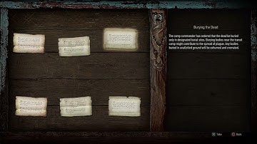 NOTICES: Burying the Dead (Witcher 3 In-Game Lore Read Aloud)