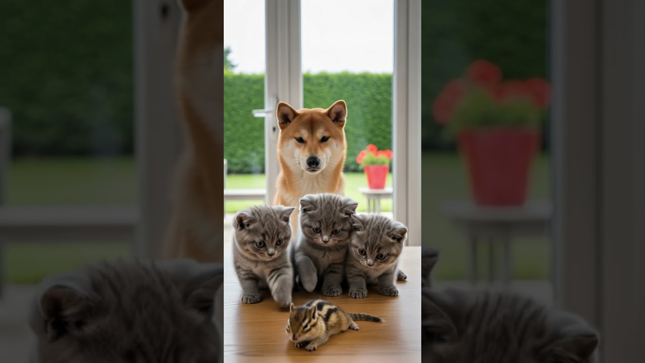 A Dog Three Kittens and a Chipmunk The Unexpected Friendship 