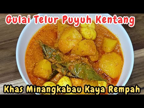 Gulai Telur Puyuh Kentang
