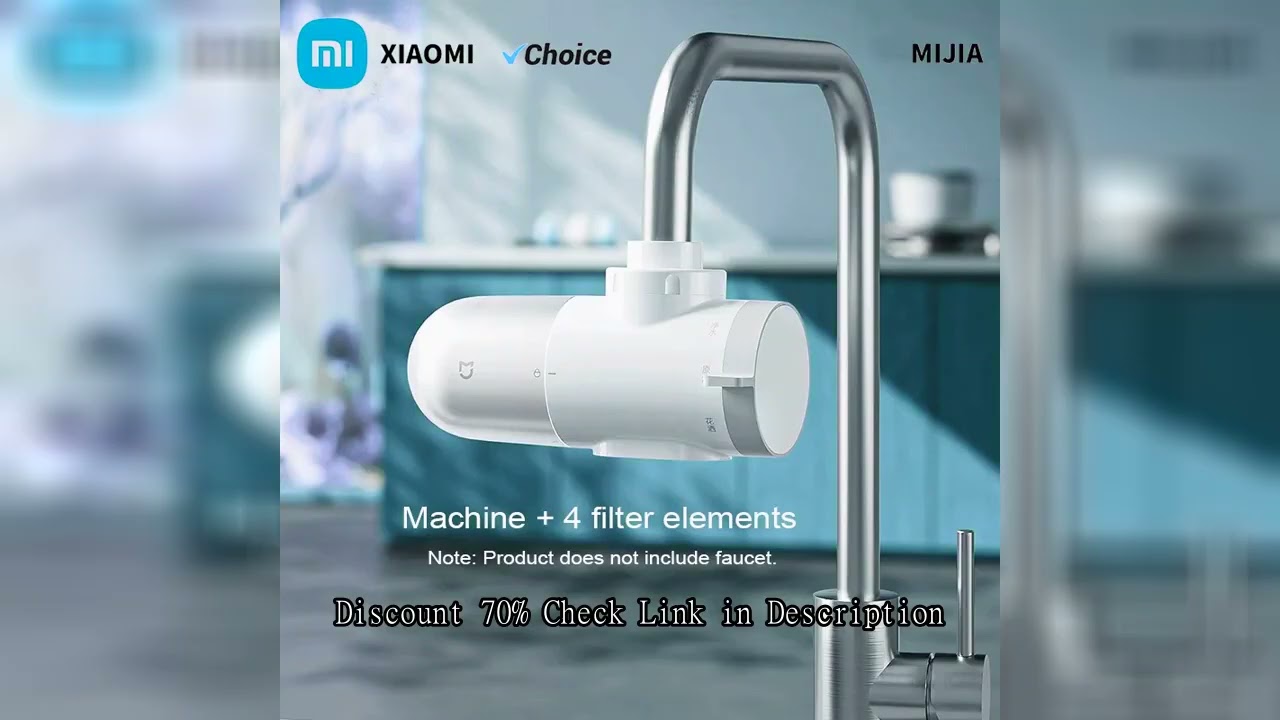 2024 New XIAOMI Mijia Faucet Water Purifier 2 Household Kitchen Tap Visible Water Filter Activated C