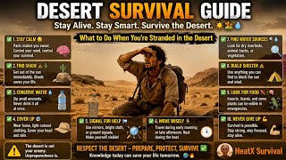 🏜️ STRANDED IN THE DESERT 😱 10 SURVIVAL SECRETS That Could SAVE YOUR LIFE! 💧🔥 | HeatX Survival
