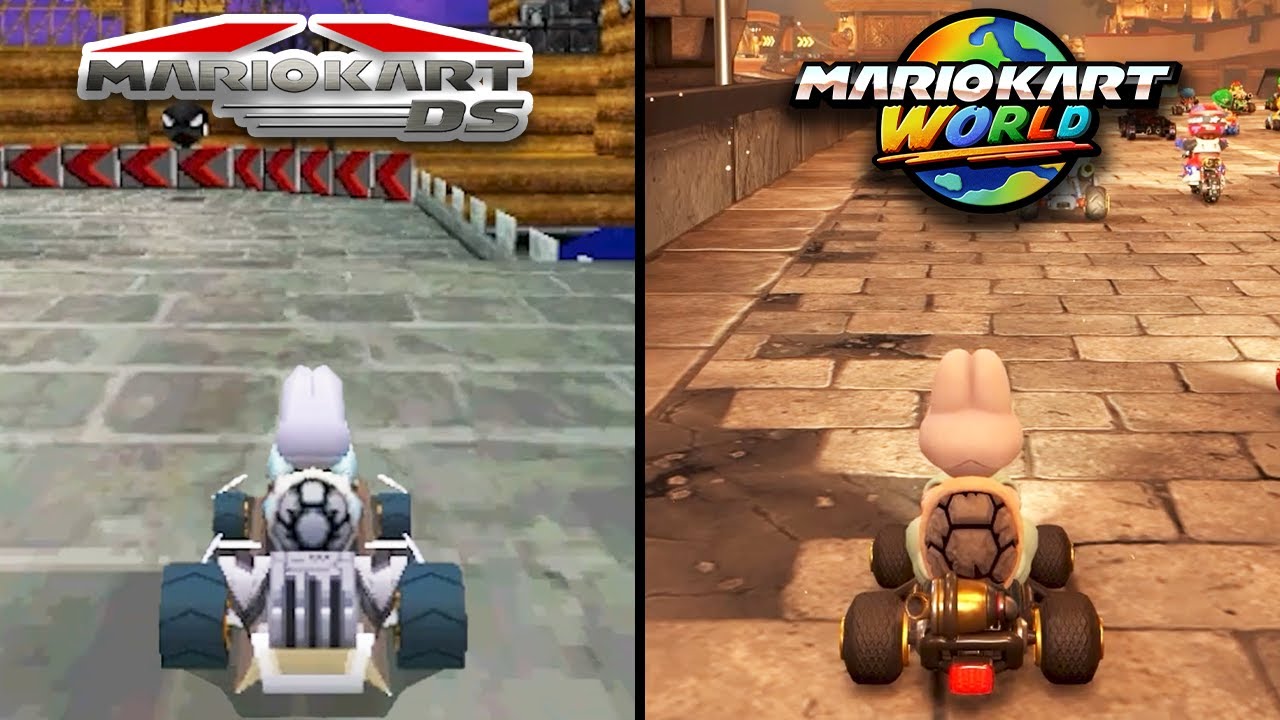 Evolution of Airship Fortress in Mario Kart (2005-2025)