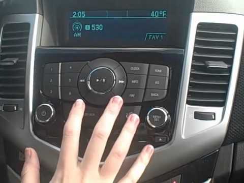 How To: Program Your Radio in the 2012 Chevy Cruze - YouTube