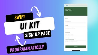 Build a Sign Up Page Programmatically in Swift, UI Kit