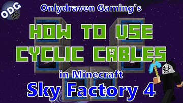 Minecraft - Sky Factory 4 - How to Make and Use Item, Fluid and Energy Cables and Extractors
