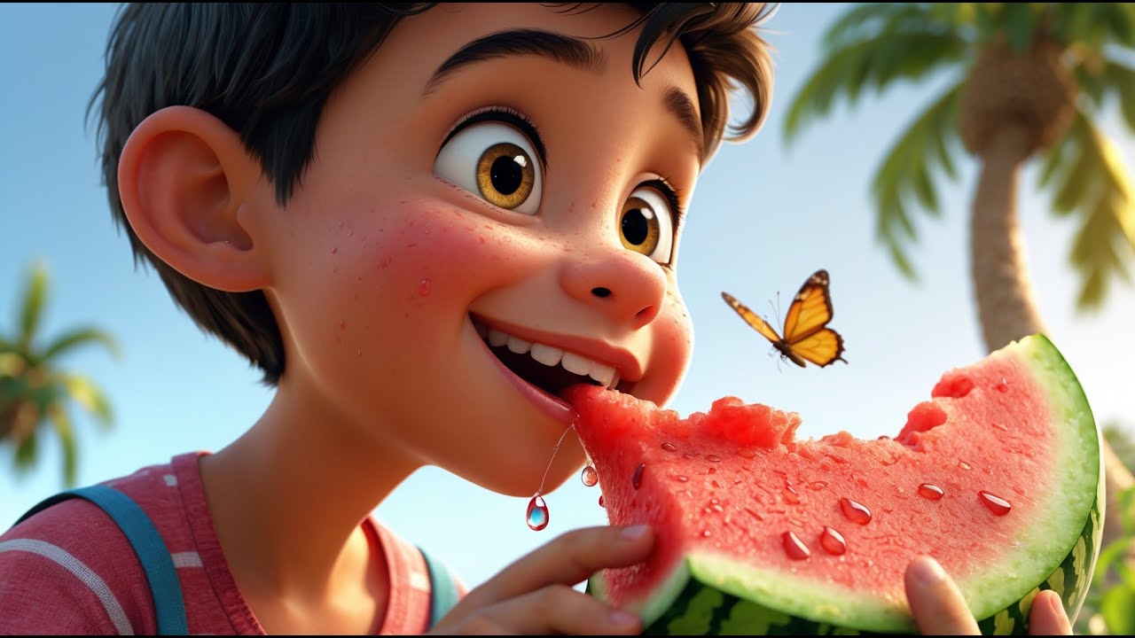 Watermelon, the Fruit that Refreshes 🍉 Summer Hit ☀️ Song for the ...
