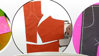 3piece belt prince cut blouse stitching with pipin हिन्दी में!