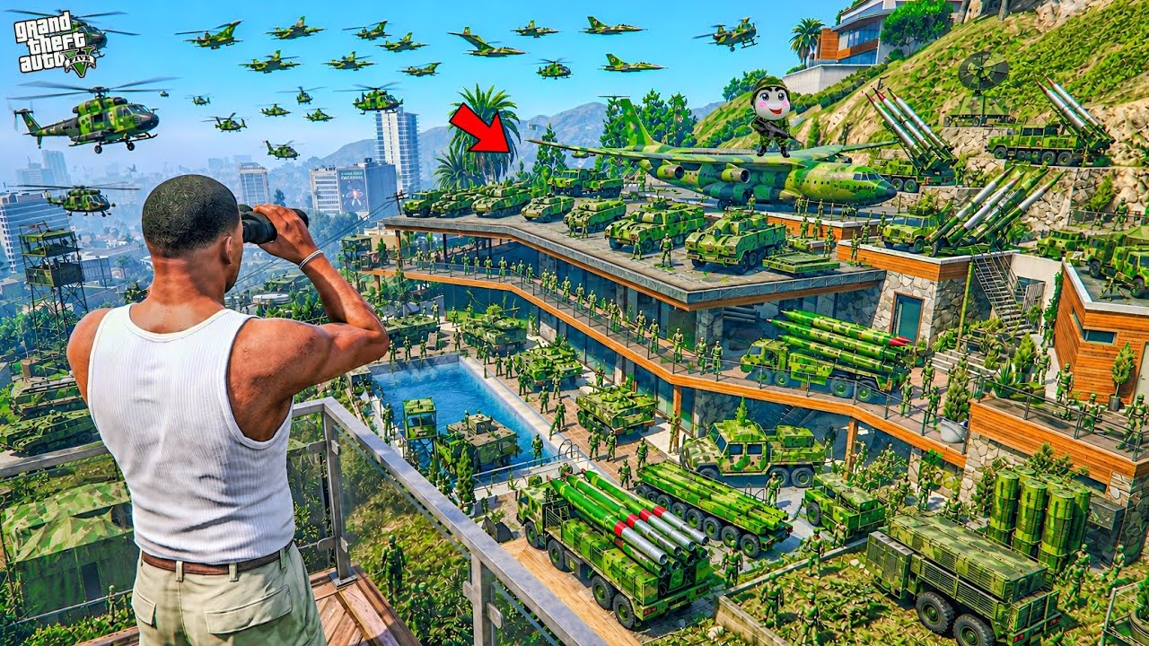 Franklin And Shinchan SURVIVE The BIGGEST Military Raid EVER in GTA 5! Bangla Gameplay
