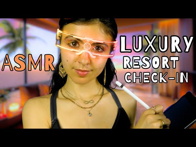 ASMR || Check-In at Luxury Resort (Sci-Fi RP)
