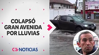 "NO SOLUCIONAN NADA": Trabajador reclama con colapso de calles en Gran Avenida por lluvias