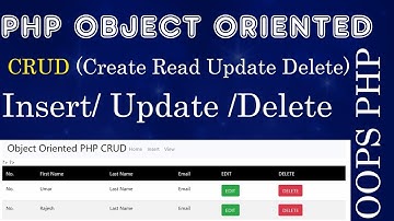 Part-2 (2019) Insert Data |  PHP MySql Object Oriented Insert Update Delete |  PHP CRUD OOps