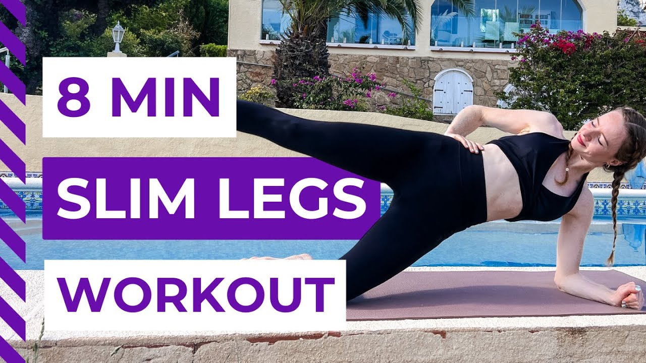 8 Min Slim Legs Workout | No Equipment, Fat Burning & Toning Routine ...