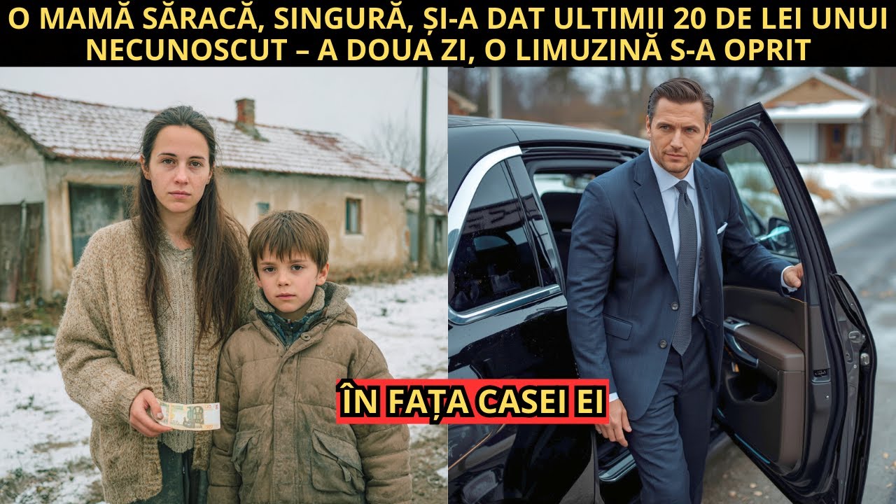 O MAMĂ SĂRACĂ și-a dat ultimii 20 lei unui NECUNOSCUT – a doua zi, o limuzină a apărut brusc acum
