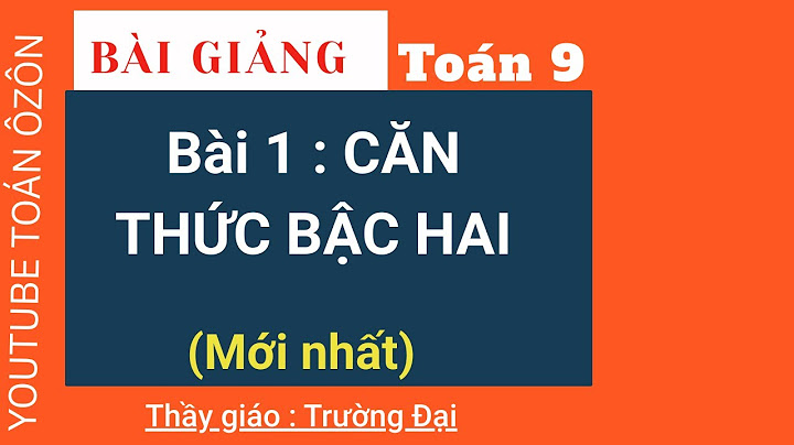 Giải sách giáo khoa toán lớp 9 tập 1