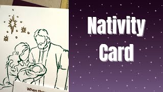 Nativity Christmas Card Handmade Card Tutorial