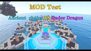 Minecraft JointBlock StarGate MOD Test Ancient  chairs VS Ender Dragon