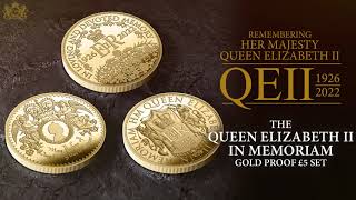 24 Carat Gold Coin Set Queen Elizabeth Ii In Memoriam