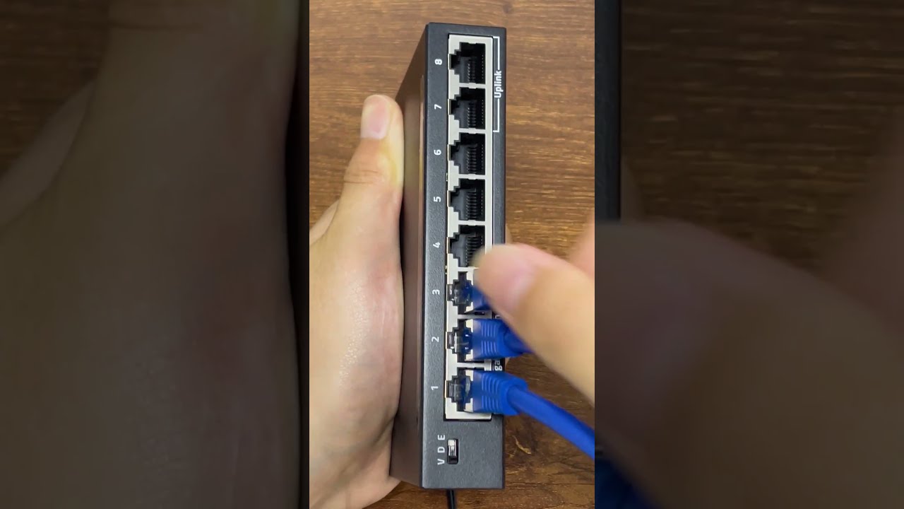 Network Switch ASMR 8 Port Gigabit Ethernet Shorts Youtubeshorts Homelab