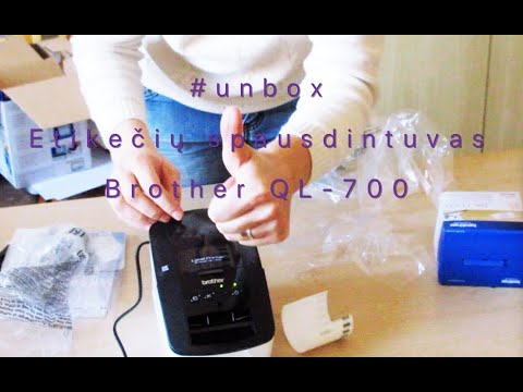 #unbox - Etikečių spausdintuvas Brother QL-700 / Brother QL-700 label printer / Vegan Pipiras